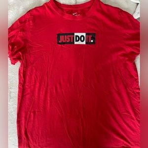 Nike Just Do It Red Tee